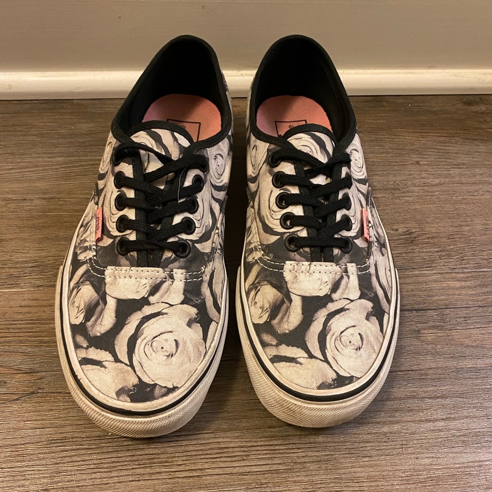Rose Patterned Vans - image 1